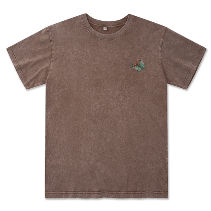 Floral Skull Washed Tee