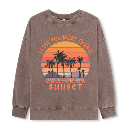 Freeleaf Sunset Reverie Unisex Washed Sweatshirt