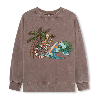 Freeleaf Wild at Heart Washed Long Sleeve Top