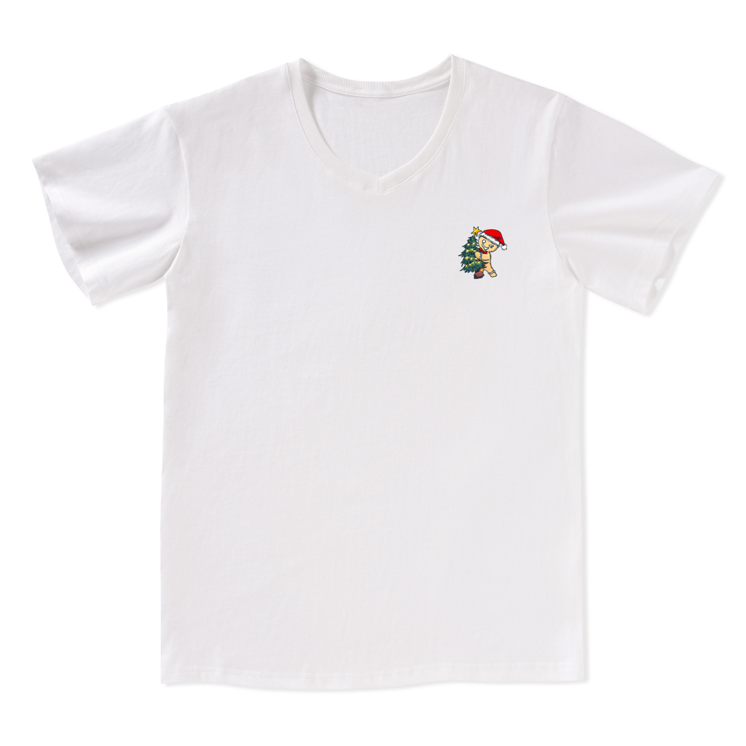 Merry Christmas V-neck Tee