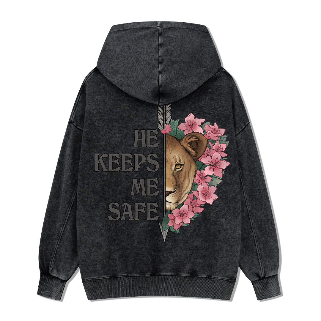 Freeleaf Wild at Heart Love Untamed Unisex Back-printed Hoodie