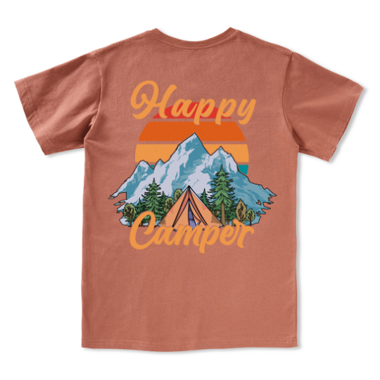 Happy Camper V-neck Tee