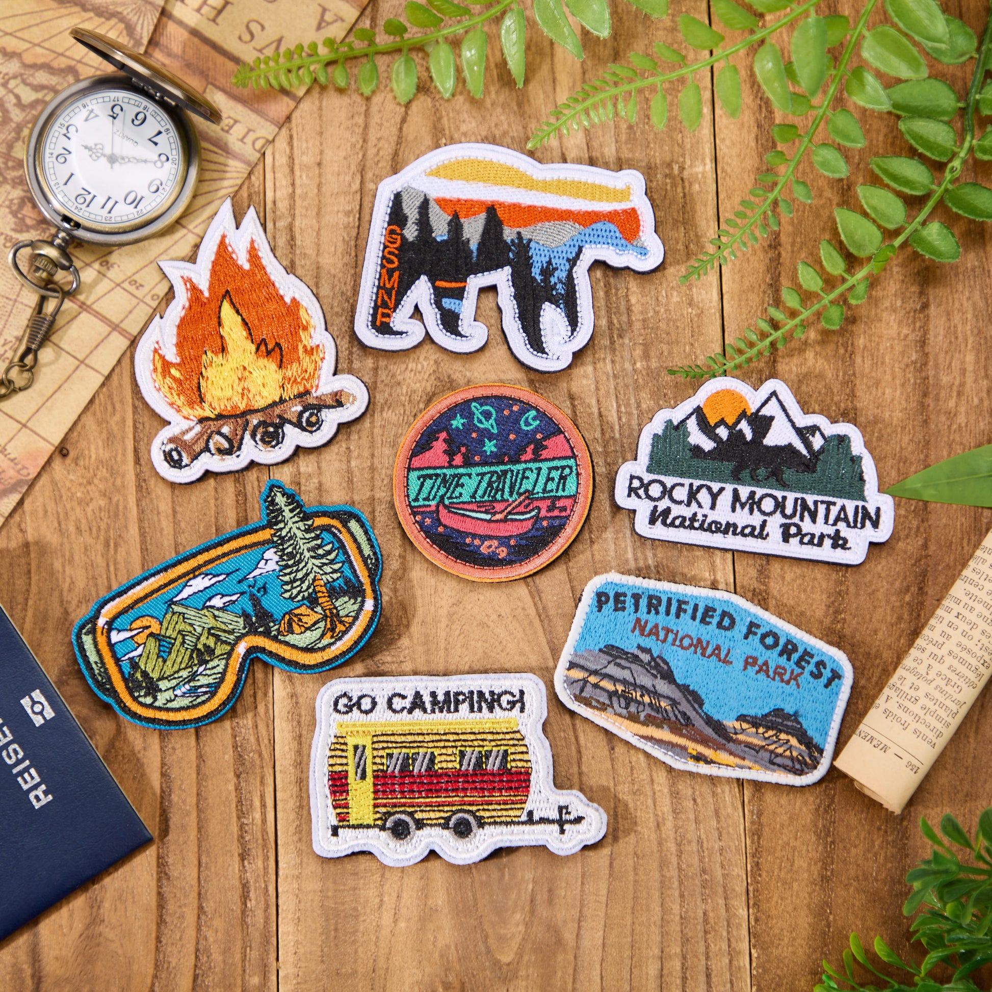 Go Camping Vintage Cloth Patch