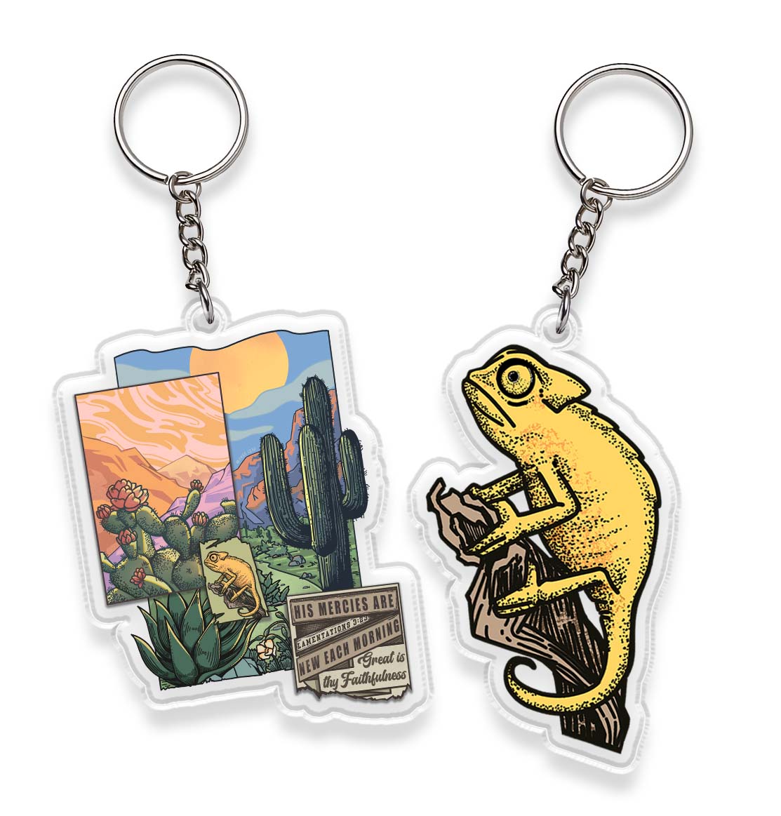 Freeleaf Christian  Double-Sided Acrylic Keychain