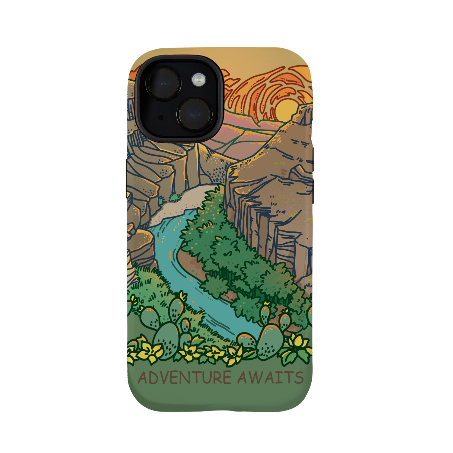 freeleaf-heart-of-adventure-big-bend-national-park-scenic-iphone-case