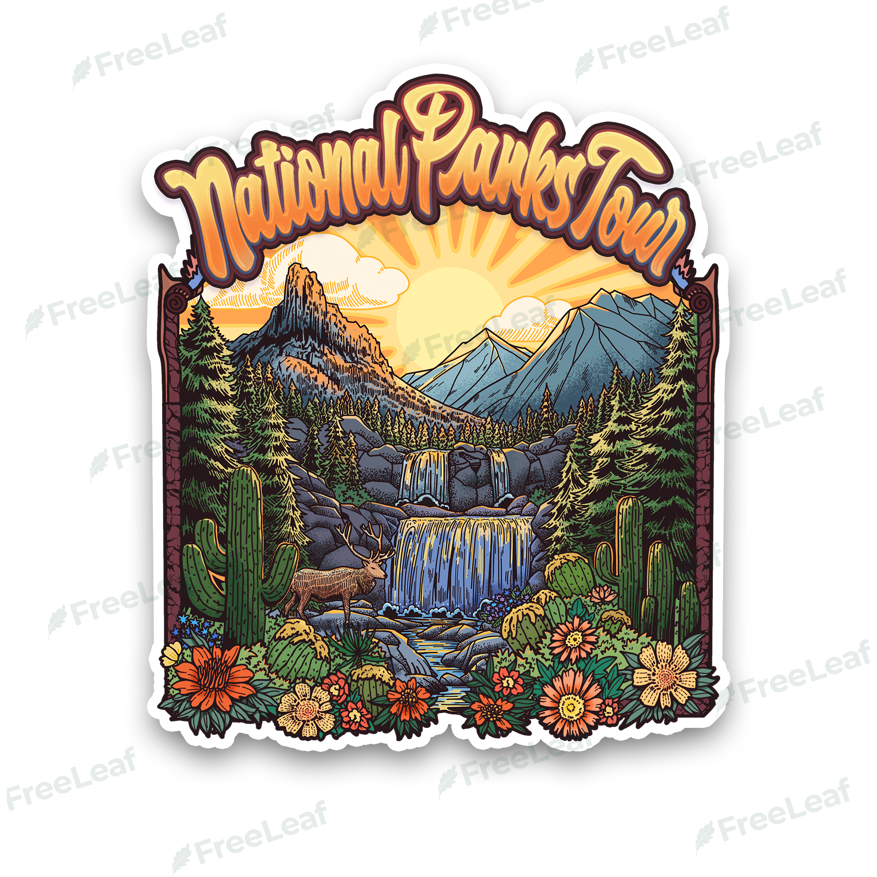 National Parks Tour Sticker