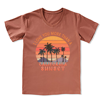 Freeleaf Sunset Reverie Unisex V-neck Tee