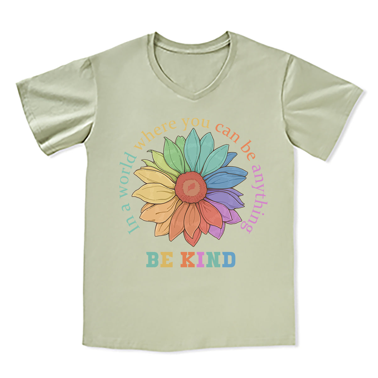 Freeleaf Be Kind V-neck Tee