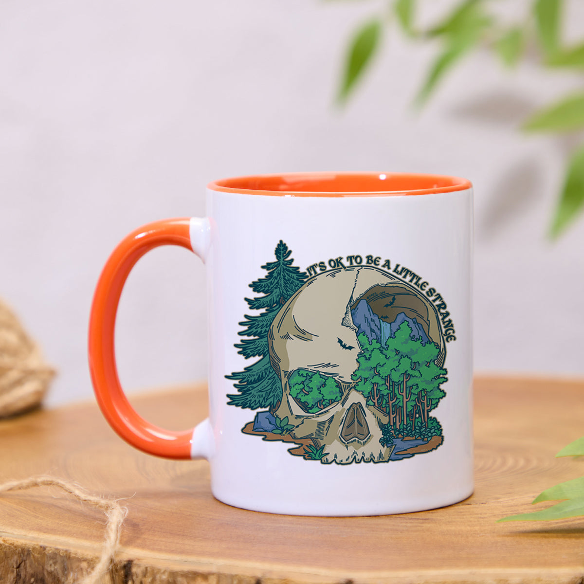 Freeleaf Skull Mountain Colorful Ceramic Mug