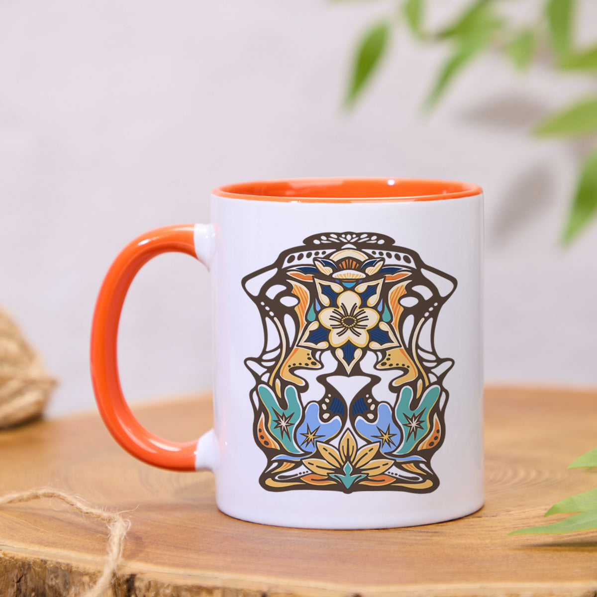 Freeleaf Aquilegia Formosa Colorful Ceramic Mug