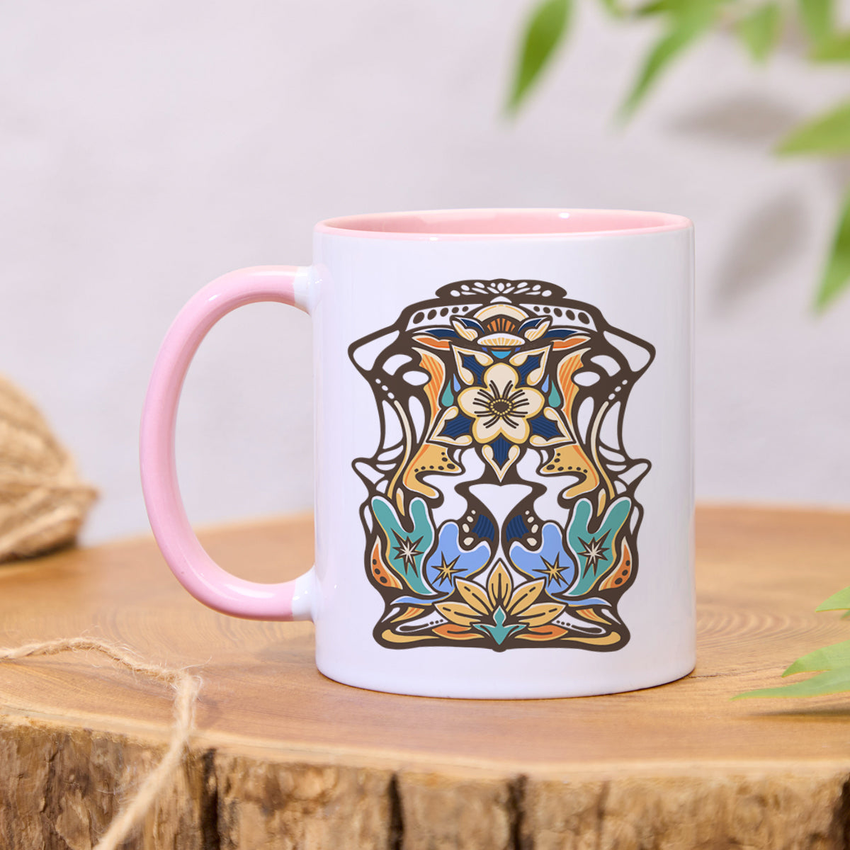 Freeleaf Aquilegia Formosa Colorful Ceramic Mug