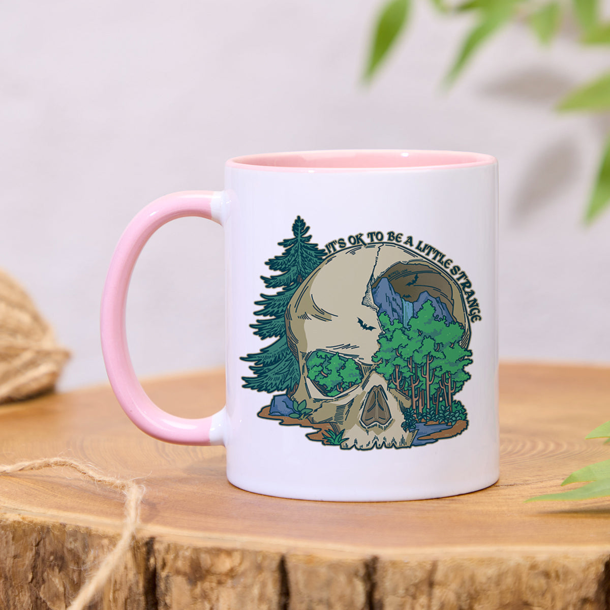 Freeleaf Skull Mountain Colorful Ceramic Mug
