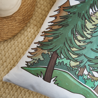 Freeleaf Path Of Life Cotton Linen Cushion Pillow