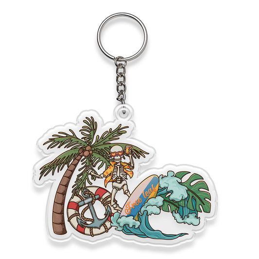 Freeleaf Eternal Summer Romance Adventure  Acrylic Keychain